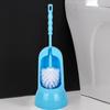 Escova de vaso sanitário de plástico criativa direta da fábrica cabo longo escova de limpeza de banheiro com conjunto de base escova macia para vaso sanitário