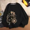 Design de Atmosfera Desenho Animado Redutor de Idade Sweatshirt Vermelho de Ano Novo para Homens e Mulheres Outono e Inverno Novo Animal Year Sweatshirt Casal Roupas da Moda