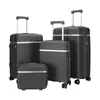 Maleta Personalizada Transfronteriza de PP 20 24 28 pulgadas Maleta de Tres Piezas Cremallera Maleta Rígida Maleta para Viajes de Negocios