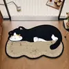 Alfombra de Piso para Baño de Dibujos Animados Dopamina 2026 Nuevo Estilo Americano Entrada de Baño Alfombrilla Absorbente para Pies Inodoro Alfombrilla Antideslizante