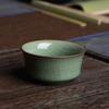 Juego de té Longquan Celadon Kung Fu, taza de té, taza de té de cerámica para el hogar, taza maestra, taza individual, taza de té para reuniones de oficina