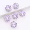 Exquisitas Cuentas de Vidrio Florales de Doble Capa Incrustadas Adecuadas para la Fabricación de Joyería DIY para Joyería Artesanal y Acero