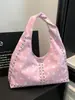Bolso de Hombro de Nylon con Lunares Estilo Coreano Perezoso para Mujer 2025 Nuevo de Gran Capacidad Retro Relajado Bolso Versátil