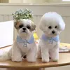 Gato Peluche Raya Fina Verano Perro Schnauzer Ropa Verano Mascota Bichón Primavera y Otoño Camiseta Polo Gatito