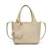 Bolsa de ombro portátil estilo coreano, moderna, para viagem, feminina, 2025, cor sólida, novo estilo, bolsa de ombro simples, estampa de lichia, bolsa transversal
