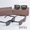 Lentes de Sol Retro Tom Ford Tf751 de Placa Polarizados Gafas de Marco Cuadrado Grande Dropshipping Transfronterizo