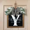 Yzm Cartas Inglesas Transfronterizas Decoración Personalizada para Puerta Principal Colgante para Puerta Accesorios Artesanías de Madera