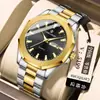 Reloj Popular para Hombre de Negocios de Movimiento de Cuarzo con Fondo Transparente, Correa de Acero, Esfera Redonda, Resistente al Agua 40m, Esfera Grande para Hombre