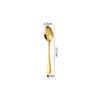 Cuchillo Occidental, Tenedor y Cuchara 1010 Oro Acero Inoxidable Vajilla Cuchara para Remover Café Pala para Pastel Juego de Cuchillo y Tenedor para Bistec de Hotel