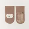 Calcetines de Piso para Bebé para Primavera y Otoño, Calcetines de Algodón Antideslizantes para Interiores para Educación Temprana, Calcetines de Tubo Medio Antideslizantes de Goma Suave para Trampolín de Otoño e Invierno
