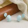 Brincos Coloridos Estilo Ins para Passeio de Verão, Ear Cuff de Gelatina Grão de Feijão, Brincos Simples de Personalidade para Meninas