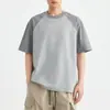 Camiseta de Manga Corta con Bloques de Color de Alta Calidad para Hombre Momax para Viajar Verano 2026 Nuevo Estilo Camiseta Patchwork 75900