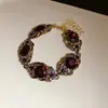 Joias Vintage de Segunda Mão, Colar Geométrico Cravejado com Diamantes, Corrente de Clavícula Exquisita Retrô, Conjunto de Joias de Luxo Leve de Alta Qualidade