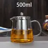 Tetera de Vidrio Resistente a Altas Temperaturas Engrosada Tetera para Hervir Taza de Té Filtro de Té para Infusión Resistente al Calor Juego de Té para el Hogar Tetera para Infusión