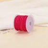 Cordón de Cuero Gamuzado Doble Cara, Cordón Hecho a Mano de Piel de Vaca, Accesorios para Joyería DIY, Cordón de Piel de Ciervo, Etiqueta de Cuero Gamuzado, Cordón Trenzado, Materiales Decorativos