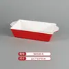 Vajilla de Melamina Plato de Dos Colores para Restaurantes de Hot Pot y Barbacoa, Plato Cuadrado de Barbacoa Comercial Imitación Porcelana