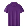 Camisas Polo de Algodão Puro com Logo Personalizado, Texto Impresso, Designs Bordados, Roupa de Trabalho de Manga Curta para Grupos Corporativos
