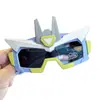 Novo Modelo de Óculos de Sol Polarizados Mech Boy com Luzes e Efeito Brilhante, Óculos de Sol Robô Autobot Cool de Silicone para Bebê