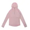 Ovelha Perdida Verão Lã Merino Secagem Rápida Com Capuz Meio Zíper Merino Outdoor Corrida Proteção Solar Camada Base