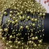 3+8 hilo de pesca de perlas de imitación hilo continuo color de cuenta cadena de borlas DIY accesorios para el cabello de novia cadena de cuentas para sostener flores material