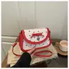 Bolso de Hombro Cruzado de Lujo Discreto Color Rosa Dulce con Lazo Novedad 2026 para Mujer