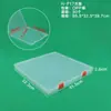Caja de Plástico PP Transparente para Organizar Herramientas de Ferretería y Accesorios, Rectangular Papelería Rompecabezas Archivo Caja de Almacenamiento Transparente