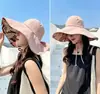 Sombrero de Copa Abierta de Nuevo Estilo para Primavera para Mujer, Impreso por Ambos Lados, Sombrero Versátil de Ala Ancha de Moda para Protección Solar en Exteriores y Ropa Urbana, Protección UV