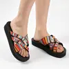 Nuevas Pantuflas de Suela Gruesa para Mujer, Para Uso Exterior en Verano, Antideslizantes, Sandalias de Moda con Estampado de Leopardo para Mujer