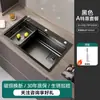 Baihan Lavabo Doméstico para Verduras Cocina Acero Inoxidable Fregadero Individual Grande Fregadero para Platos Lavabo para Verduras Lavabo Bajo Encimera Lavabo Sobre Encimera