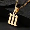 Accesorios de Joyería con Números Árabes de Acero Inoxidable Transfronterizos Aleación Galvanizada que Conserva el Color Colgante para Pulsera DIY Collar Joyería