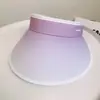 Chapéu de Sol Top Hat Vazio Chapéu de Proteção Solar Feminino Ciclismo Verão Praia Chapéu de Sol Simples Aba Larga Cobertura Facial Chapéu de Ciclismo