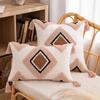 Homestay ins Style Tufted Pillowcase Nordic Geometric Sala de Estar Sofá Almofada Cintura Almofada Rainbow Tassel Quarto Almofada