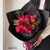 Nuevo Papel Dorado para Flores Envueltas en Mariposa 150g Engrosado Rígido Papel de Regalo para Ramo Empaque de Flores Material Floral