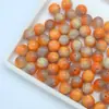 Color vibrante a juego resina de alta calidad cuentas redondas ensartadas a mano cuentas sueltas pulsera DIY cadena de teléfono móvil accesorios