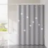 Cortina de ducha impermeable y engrosada para el baño, resistente al moho, utilizada como mampara o cortina de puerta, no requiere taladro, juego completo