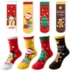 Nuevos calcetines navideños para niños primavera y otoño calcetines de tubo para niños niños y niñas calcetines festivos para vacaciones calcetines de dibujos animados para bebé al por mayor