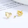 Encantadores pendientes de botón de hilo con circonita para mujer, plata de ley 925, nueva moda, simples, combinan con todo, para el cartílago de la oreja, joyería de oreja de alta calidad