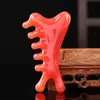 Novo Pente de Massagem Meridian Cor-de-Rosa Quatro em Um Multifuncional Gua Sha do Couro Cabeludo Pente de Terapia Capilar Pente para Cuidados com a Saúde Doméstica