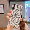 Artículo popular de comercio exterior: Funda para iPhone 17Pm con Flores Negras, Funda Suave Transparente Anticaídas, Funda Protectora para iPhone 18Pro