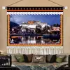 Pintura Decorativa Estilo Étnico de Xizang Pintura para Pendurar em Bar Retrô Pintura de Parede para Sala de Estar Sala de Jantar Mural de Paisagem de Xizang para Hotel Apartamento