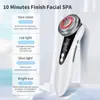 Massageador facial importado, novo, transfronteiriço, aparelho de rejuvenescimento fotônico, aparelho de limpeza facial com efeito lifting e luz de beleza.