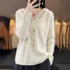 Suéter de punto con capucha y media cremallera de color liso estilo coreano para mujer, nueva colección otoño e invierno, juvenil y holgado, suéter tipo pullover acanalado de estilo casual