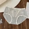Hongxuan Sueño Dulce Ballet~Ropa Interior de Encaje para Chica Dulce de Cintura Media 10A Algodón de Bebé Antibacteriano Transpirable para Mujer