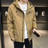 Fuguang primavera nuevo chaqueta de trabajo con capucha corta de moda para hombre marca de moda ropa que combina con todo entrega de una pieza