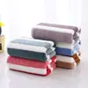 Toalha Clássica de Fleece Coral com Listras Tricolores Banheiro Casa Conjunto de Toalhas de Banho Toalha de Algodão Espessa Absorvente para Adultos