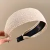 Diadema con Diseño de Corona Alta para Hacer que el Rostro Parezca Más Pequeño, Lujo Ligero, Antideslizante, Tejido, Patrón de Cuadros y Lunares, Sensación de Alta Gama para Adultos y Mujeres Jóvenes