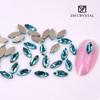 Lago Azul Nail Art Em Forma De Diamante Lágrimas De Sereia Azul Gelo Plano Em Forma De Diamante Fundo Dourado Nail Art Enfeites De Diamante