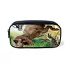 Estuche de Dinosaurios para Niños Estudiantes de Primaria y Secundaria Estuche de Gran Capacidad Papelería Bolsa de Almacenamiento Simple Estuche de Papelería para Grado 1-6
