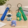 Al por mayor de fábrica personalizado de PVC goma blanda caricatura llavero USB colgante mascota IP caja sorpresa llavero de regalo