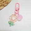 Chaveiro de Flor diy Corrente para Capa de Celular Corrente para Airpods Capa Protetora Pingente para Orelha Joia para Pendurar na Bolsa